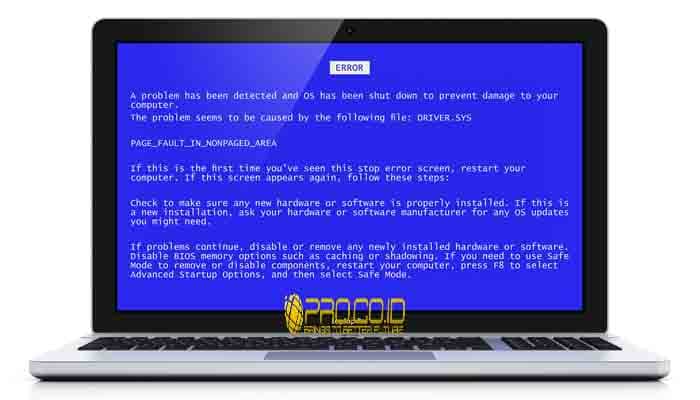 8 Cara Mengatasi Blue Screen Dan Penyebab Blue Screen Pada Laptop Pc