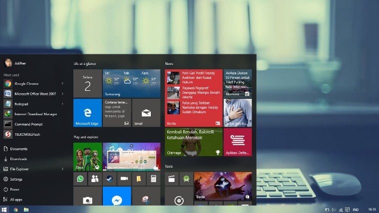 Cara Membuat Taskbar Windows 10 Jadi Lebih Transparan, Mudah!